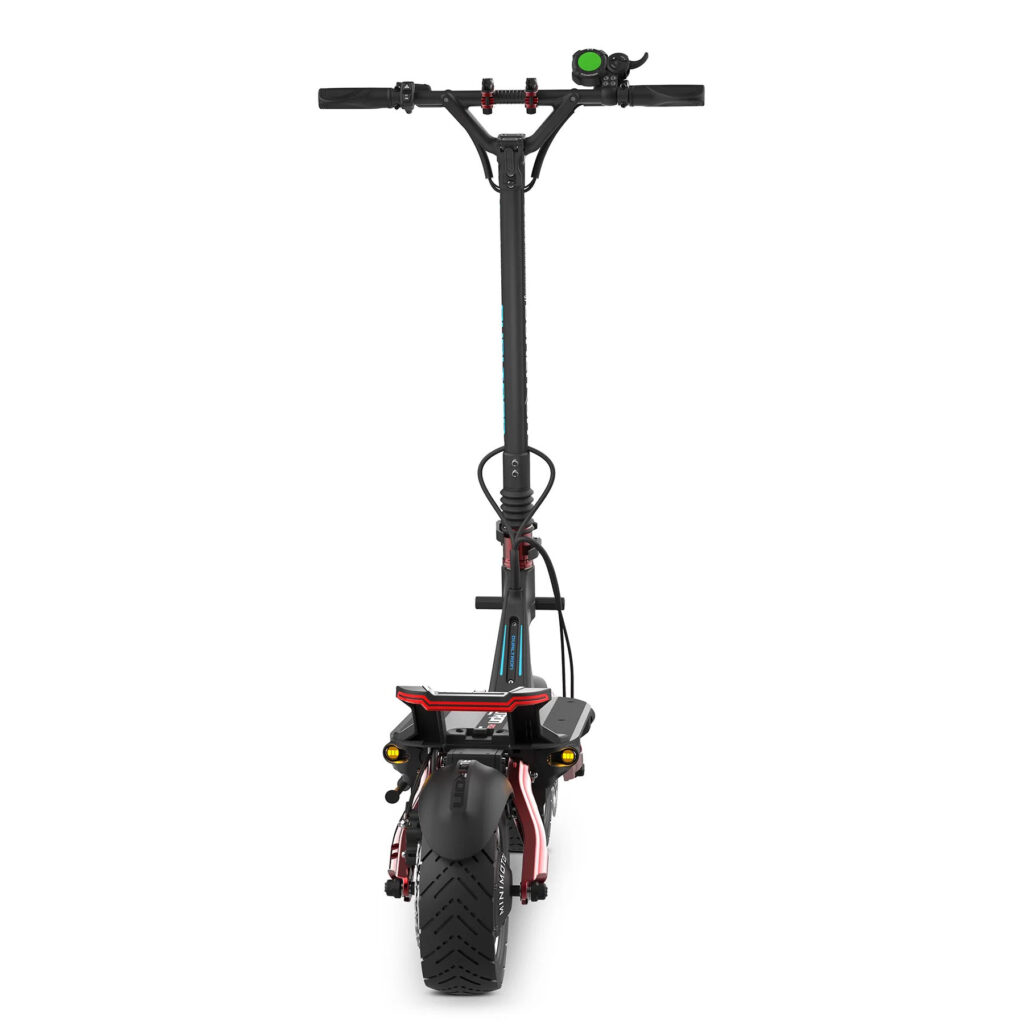 Vista trasera del scooter eléctrico Dualtron Achilleus Powerful Fast