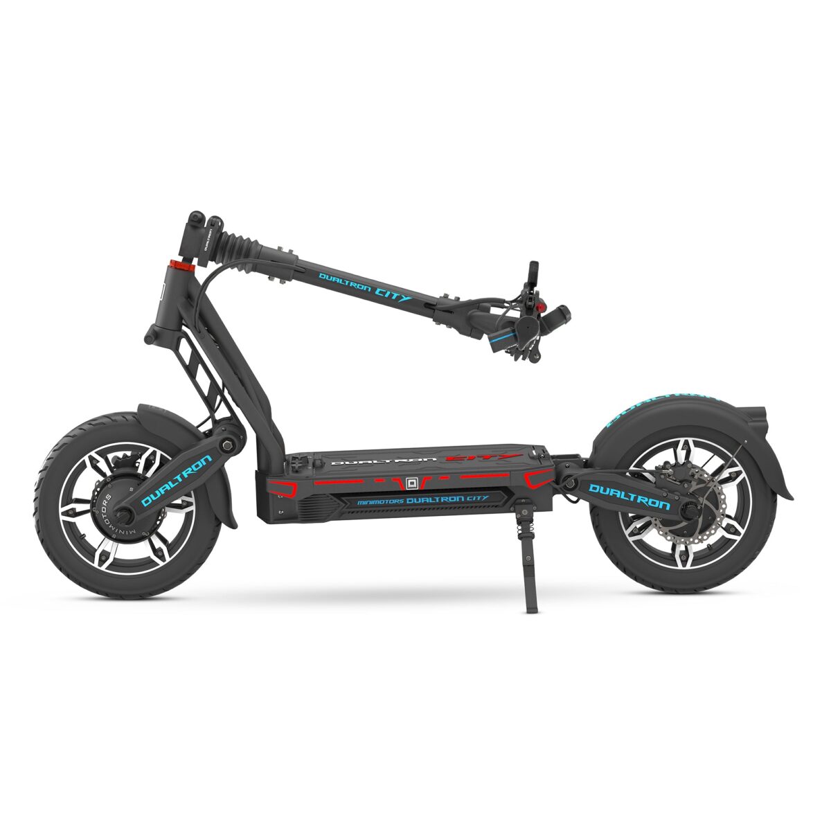 Dualtron City Big Wheel Electric Scooter Folded