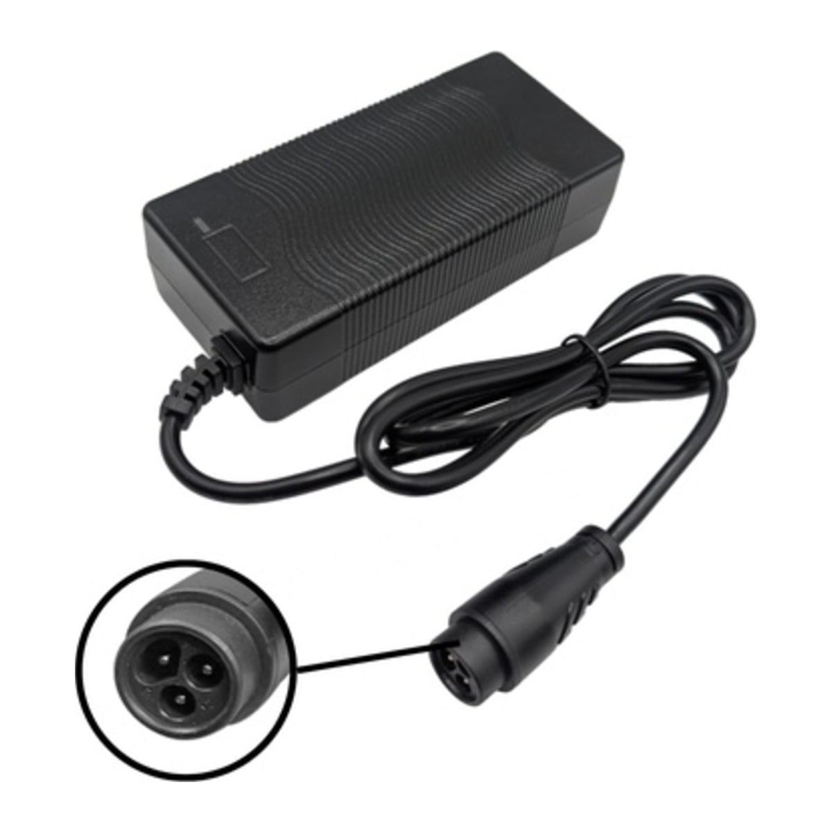 Charger For Auxiliary Battery Of Dualtron X2 (3 pins - 12,6V - 5A max.) Charger For Auxiliary Battery Of Dualtron X2 (3 pins - 12,6V - 5A max.)